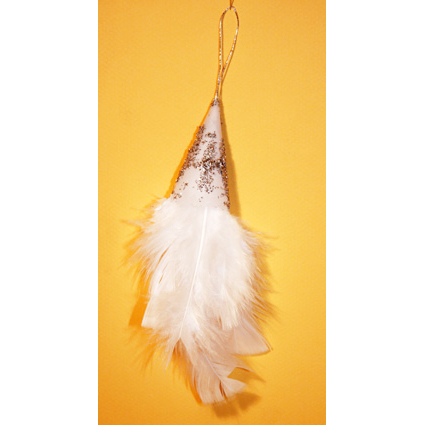 Décoration de Noël Cône et plumes