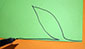 dessiner la tige et feuille