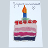 carte d'anniversaire terminée