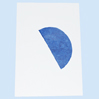 coller demi rond bleu