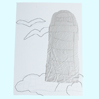 coller le papier de soie blanc sur le phare