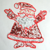 pere noel en decoration de fenetre