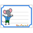 Etiquettes de cahier souris