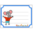 Etiquettes de cahier Mimi