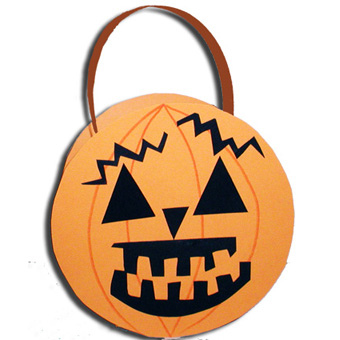 Panier citrouille d'halloween