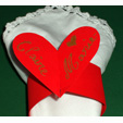 Rond de serviette coeur
