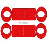 Rond de serviette rouge