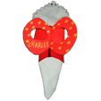 Rond de serviette noeud rouge