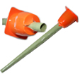 Glisser le tube dans le pot