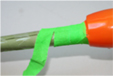 coller le papier crépon