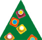 Coller les pots sur le sapin