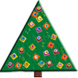 calendrier de Noël en pots de petits suisses