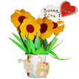 Bouquet de fleurs récup à offrir