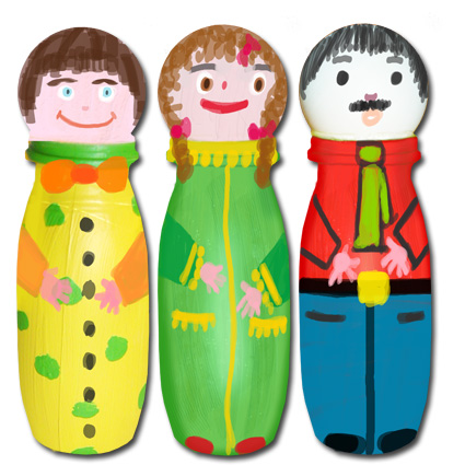Jeu de quilles en personnages