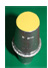Coller un cercle sur chaque fond de pot de yaourt