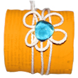 Bracelet en bouteille jaune
