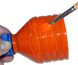 Peinture de la bouteille