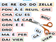 découper les étiquettes