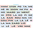 Planche 4 de syllabes à imprimer