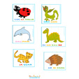 Cartes lecture des animaux à imprimer