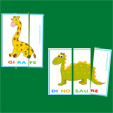 Carte de lecture des animaux 