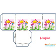 Lampion jardin fleuri