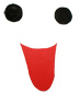 Yeux et bouche de la pinata