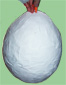 Ballon recouvert de papier