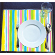 set de table rayures bayadère