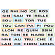 Nom des animaux en syllabes