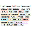 Syllabes du nom des animaux