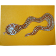 serpent de Noël peint