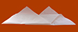 Pliage serviette noel etape 4