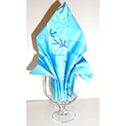 Pliage serviette dans le verre