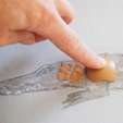coller les coquilles d'oeufs
