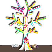 Arbre porte-bijoux art moderne pour la fête des mères