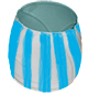 Peindre des bandes bleues