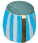Coller les bandes bleues