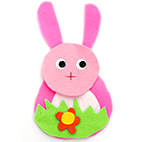 Collage lapin de Pâques en feutrine