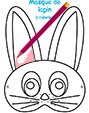 Colorier le masque de lapin
