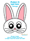 Imprimer le masque de lapin de Pâques