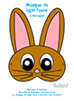 Imprimer le masque de lapin fauve
