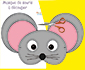 Découper le masque de souris grise