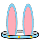 Oreilles de lapin à colorier
