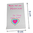 écrire le message secret sur le rectangle de papier