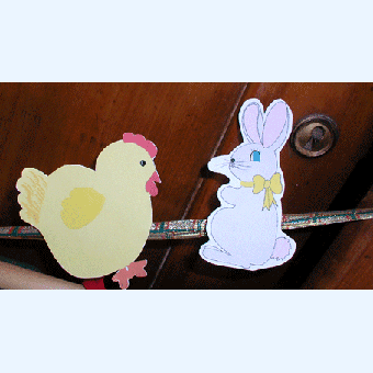 Décorations de Pâques pince