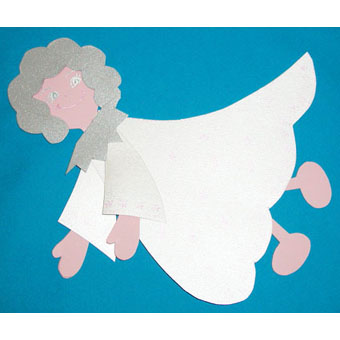 Collage ange de Noël