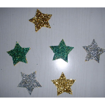 Décorations étoiles de Noël paillettes