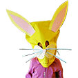 Masque géant de lapin de carnaval