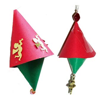 Cloches de Noël boule en papier